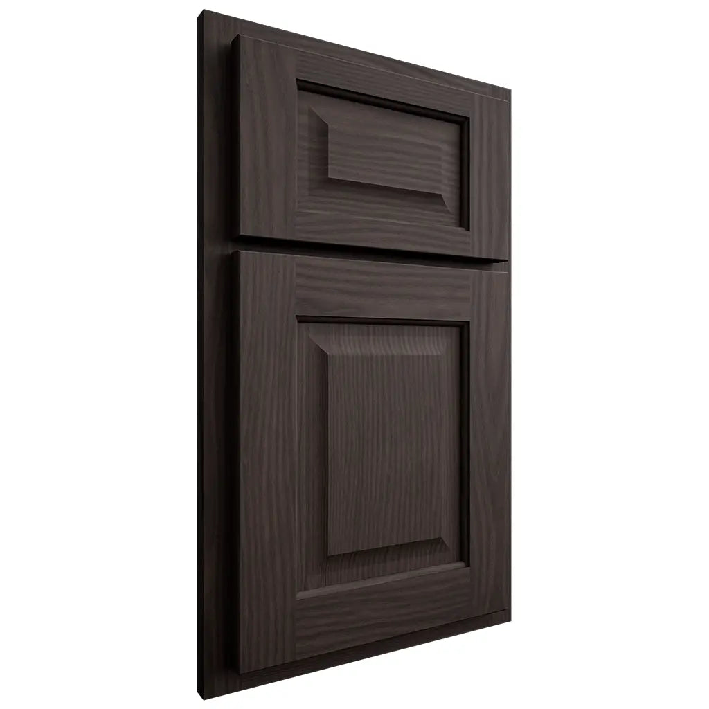 Shiloh Cabinetry Partial Overlay Square Raised White Oak Plain Cut Morel Door