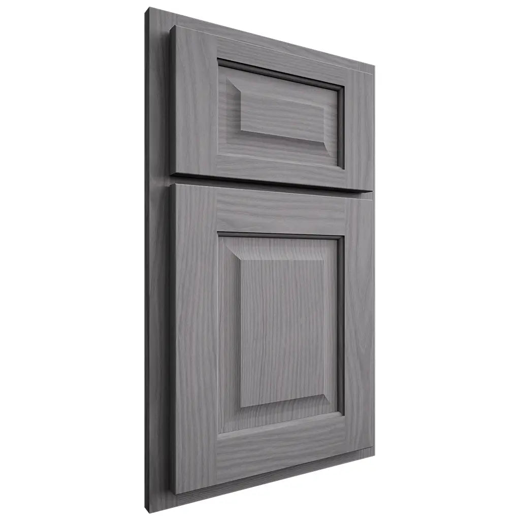 Shiloh Cabinetry Partial Overlay Square Raised White Oak Plain Cut Sterling Door