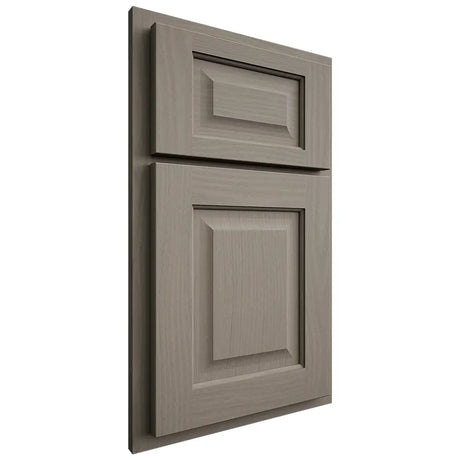 Shiloh Cabinetry Partial Overlay Square Raised White Oak Plain Cut Thyme Door