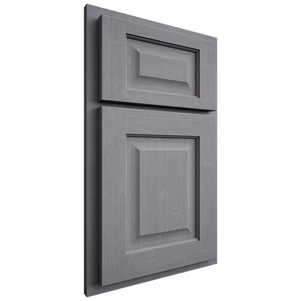 Shiloh Cabinetry Partial Overlay Square Raised White Oak Quarter Sawn Cadet Door