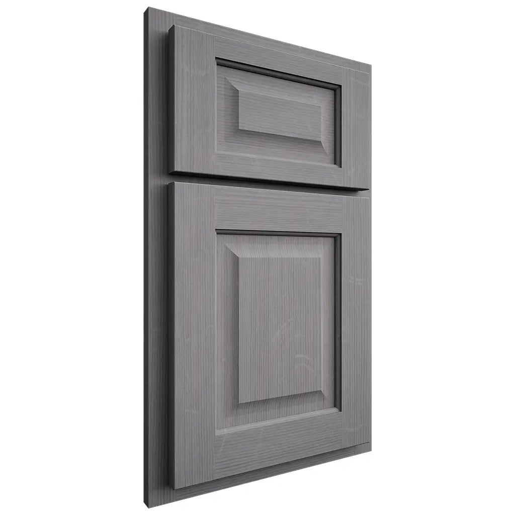 Shiloh Cabinetry Partial Overlay Square Raised White Oak Quarter Sawn Sterling Door