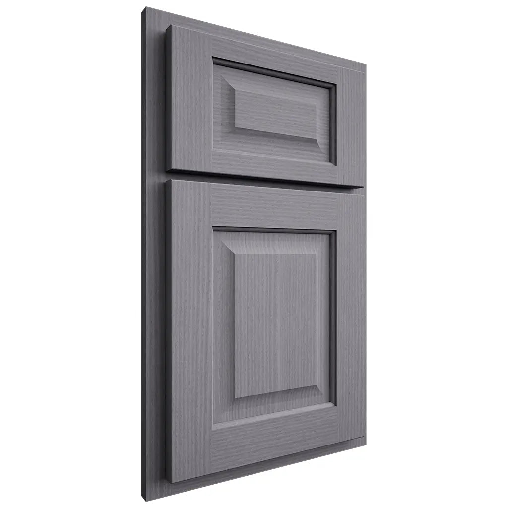 Shiloh Cabinetry Partial Overlay Square Raised White Oak Rift Cut Cadet Door