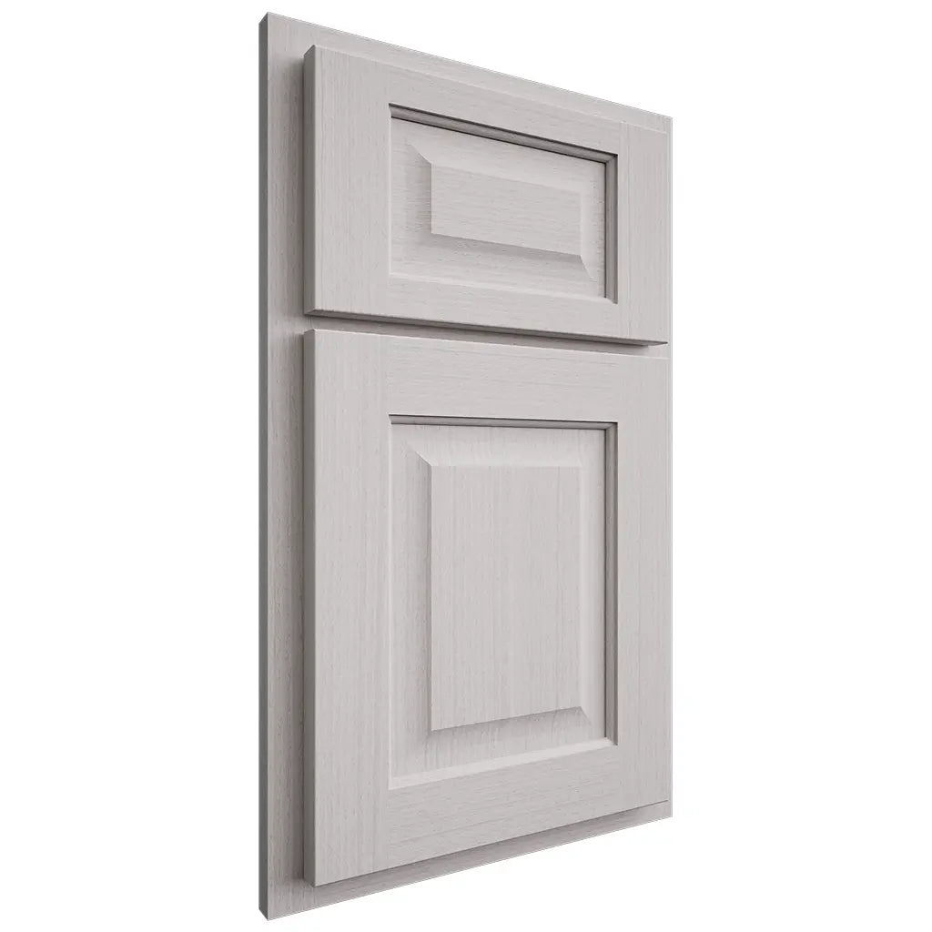 Shiloh Cabinetry Partial Overlay Square Raised White Oak Rift Cut Cotton Door