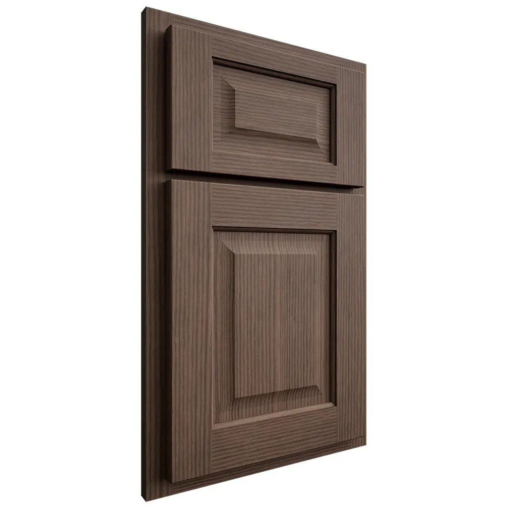 Shiloh Cabinetry Partial Overlay Square Raised White Oak Rift Cut Mineral Door