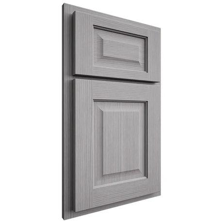 Shiloh Cabinetry Partial Overlay Square Raised White Oak Rift Cut Stratus Door