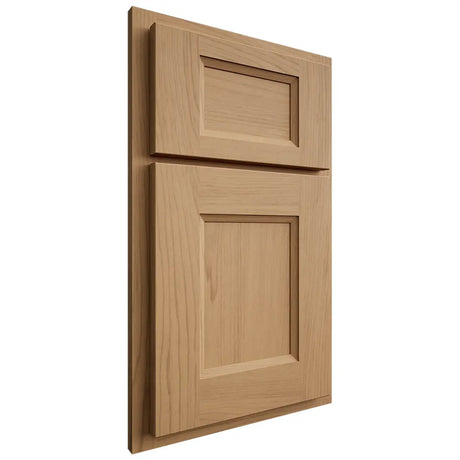 Shiloh Cabinetry Partial Overlay Statesville Alder Plain Cut Natural Door