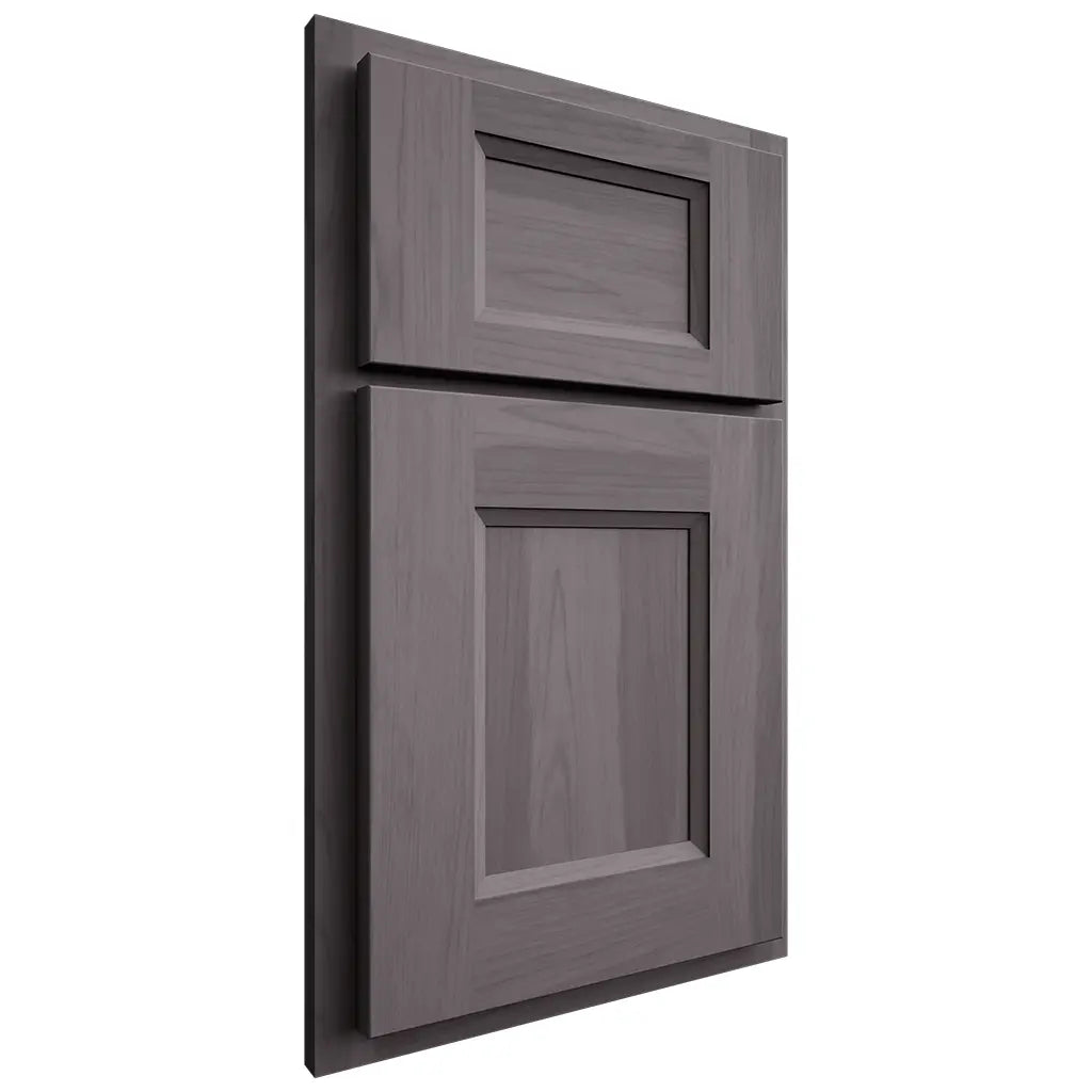Shiloh Cabinetry Partial Overlay Statesville Hickory Plain Cut Cadet Door
