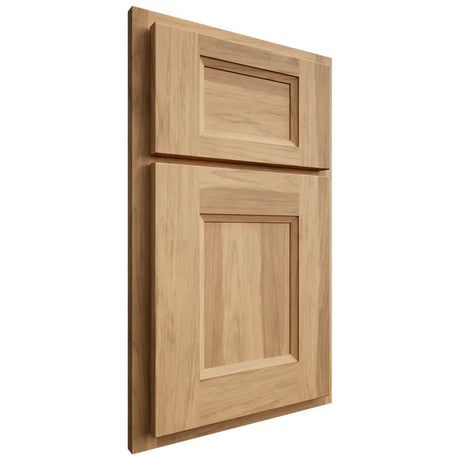 Shiloh Cabinetry Partial Overlay Statesville Hickory Plain Cut Natural Door