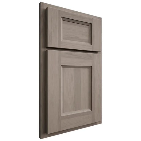 Shiloh Cabinetry Partial Overlay Statesville Hickory Plain Cut Sterling Door