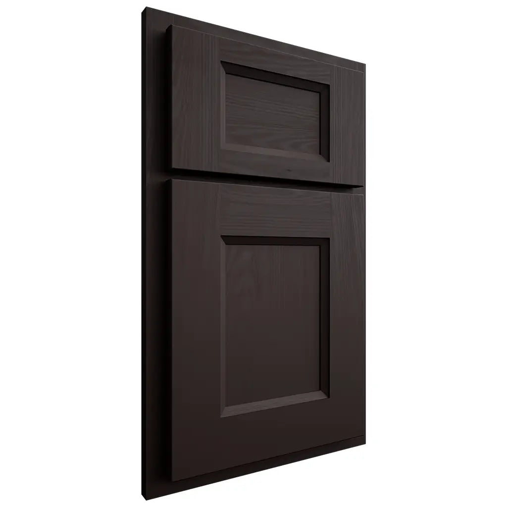 Shiloh Cabinetry Partial Overlay Statesville Maple Plain Cut Espresso Door