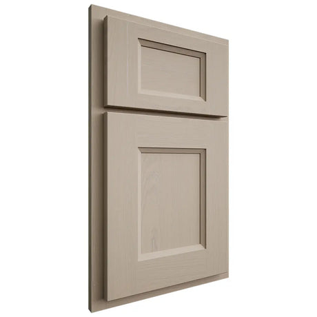 Shiloh Cabinetry Partial Overlay Statesville Maple Plain Cut Pebble Door