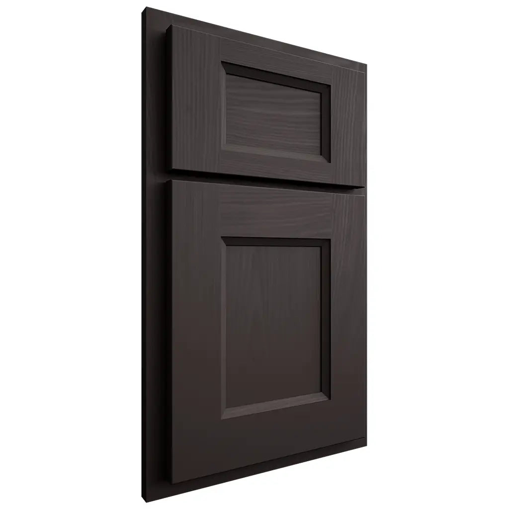 Shiloh Cabinetry Partial Overlay Statesville Poplar Plain Cut Carbon Door