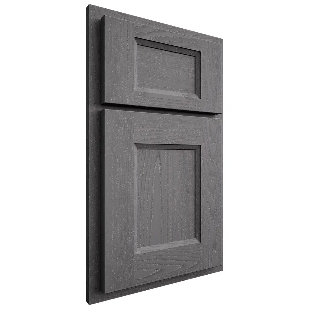 Shiloh Cabinetry Partial Overlay Statesville Red Oak Plain Cut Cadet Door