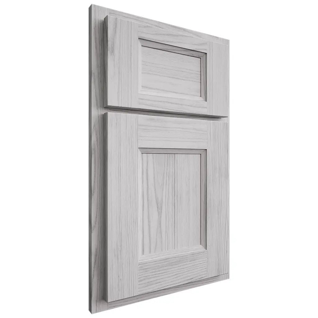 Shiloh Cabinetry Partial Overlay Statesville Walnut Plain Cut Stratus Door