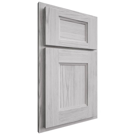 Shiloh Cabinetry Partial Overlay Statesville Walnut Plain Cut Stratus Door