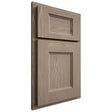 Shiloh Cabinetry Partial Overlay Statesville White Oak Plain Cut Almond Door