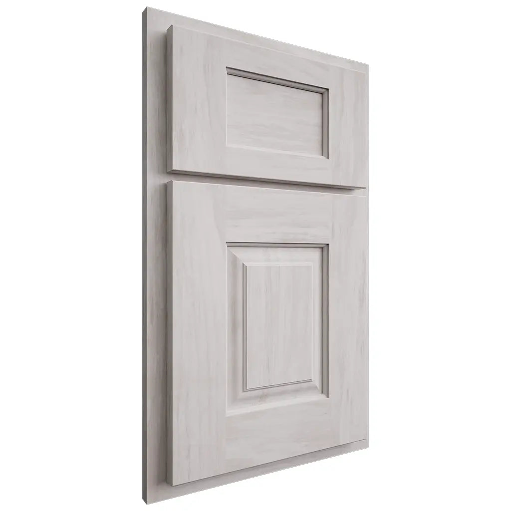 Shiloh Cabinetry Partial Overlay Summit Alder Plain Cut Cotton Door