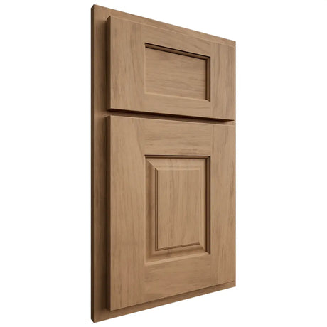 Shiloh Cabinetry Partial Overlay Summit Alder Plain Cut Dusty Road Door