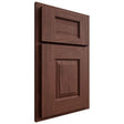 Shiloh Cabinetry Partial Overlay Summit Cherry Plain Cut Bourbon Door
