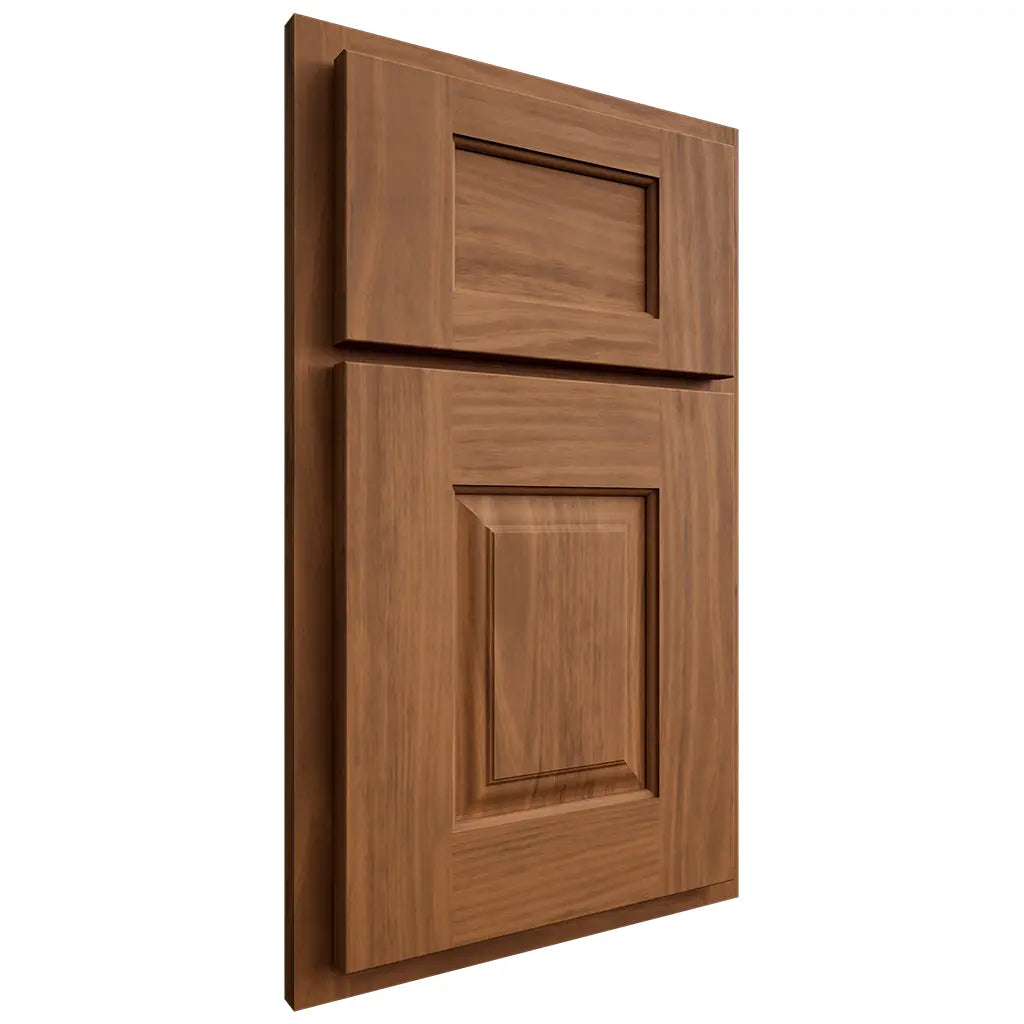 Shiloh Cabinetry Partial Overlay Summit Cherry Plain Cut Coffee Door