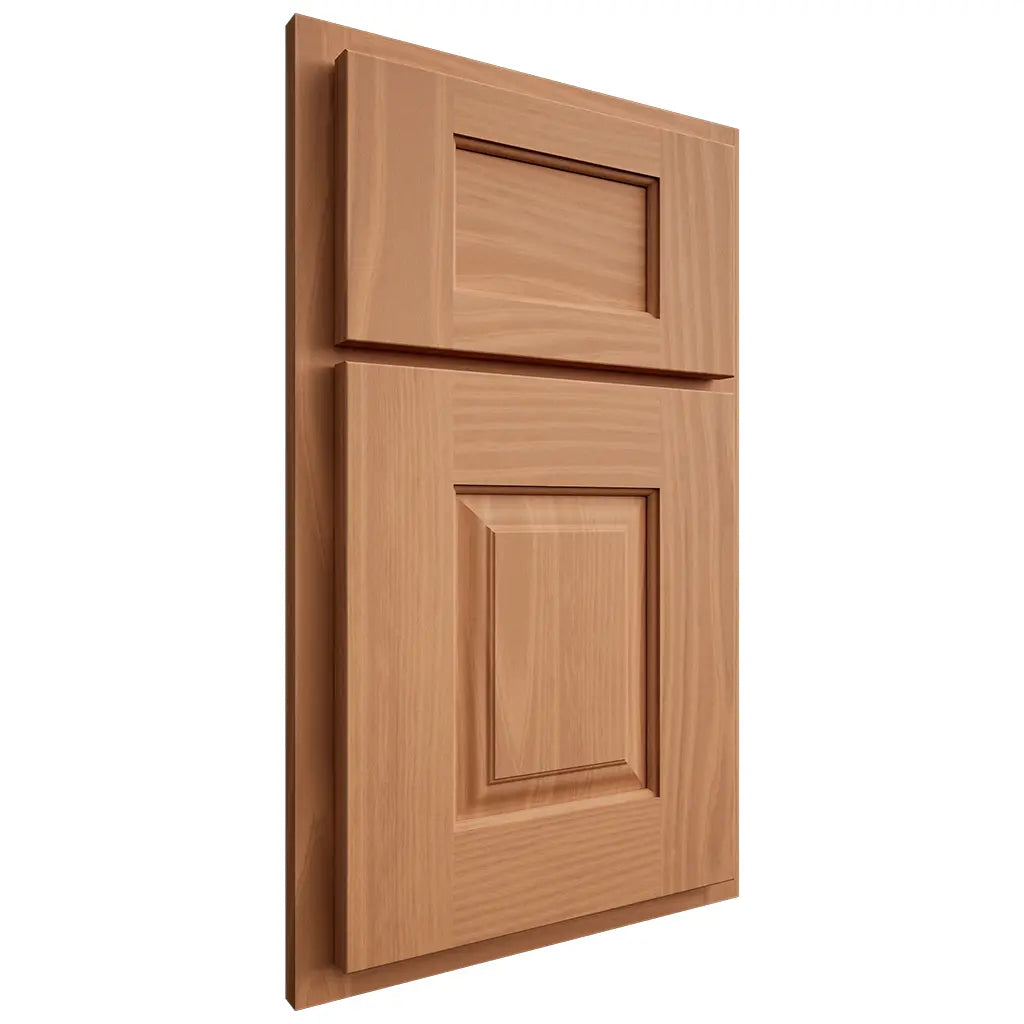 Shiloh Cabinetry Partial Overlay Summit Cherry Plain Cut Natural Door