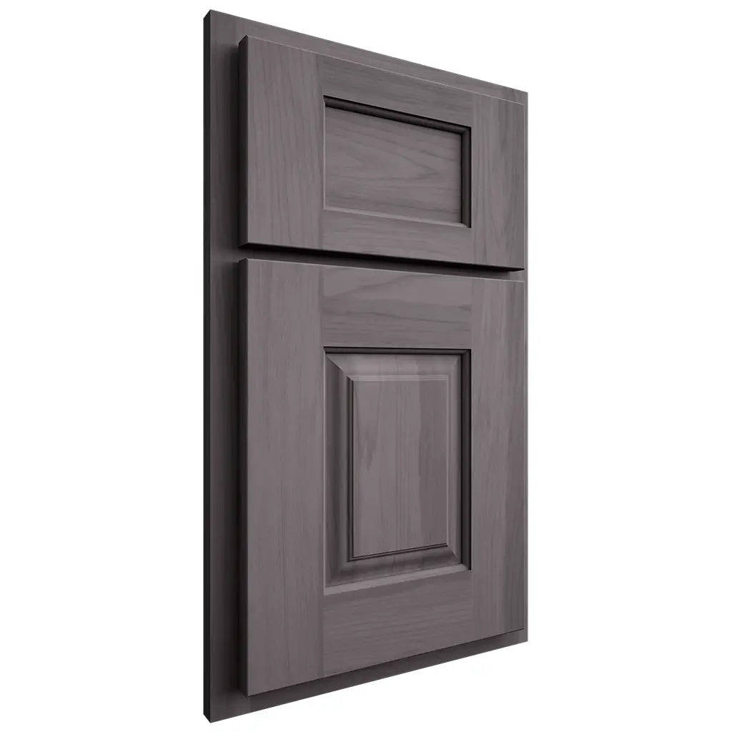 Shiloh Cabinetry Partial Overlay Summit Hickory Plain Cut Cadet Door
