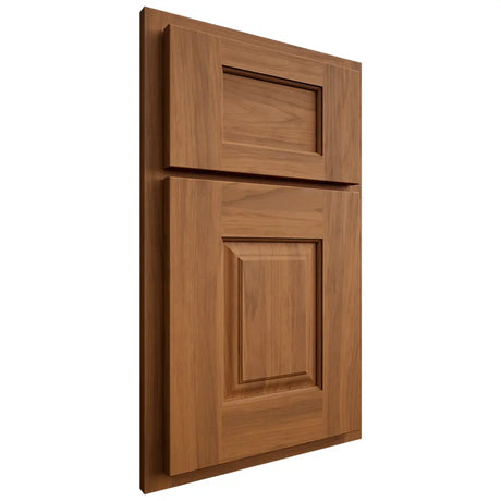 Shiloh Cabinetry Partial Overlay Summit Hickory Plain Cut Chestnut Door