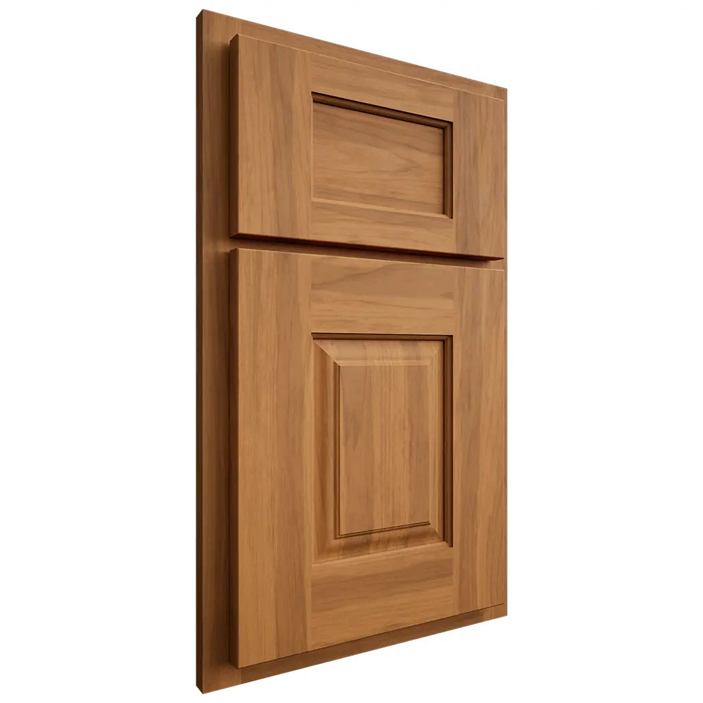 Shiloh Cabinetry Partial Overlay Summit Hickory Plain Cut Medium Door