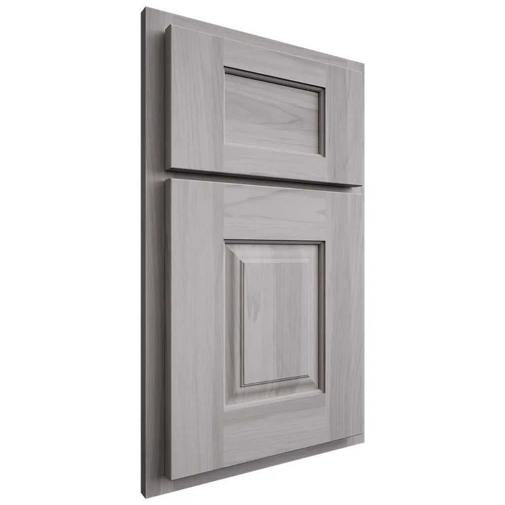 Shiloh Cabinetry Partial Overlay Summit Hickory Plain Cut Stratus Door