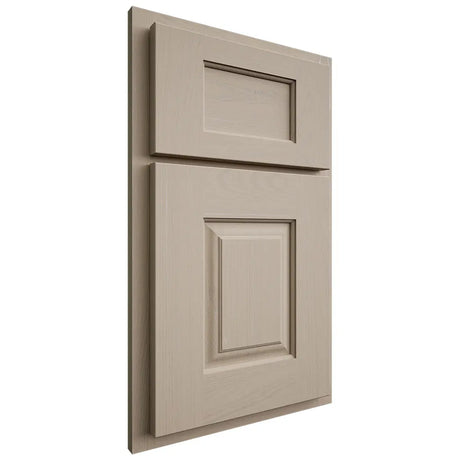 Shiloh Cabinetry Partial Overlay Summit Maple Plain Cut Pebble Door
