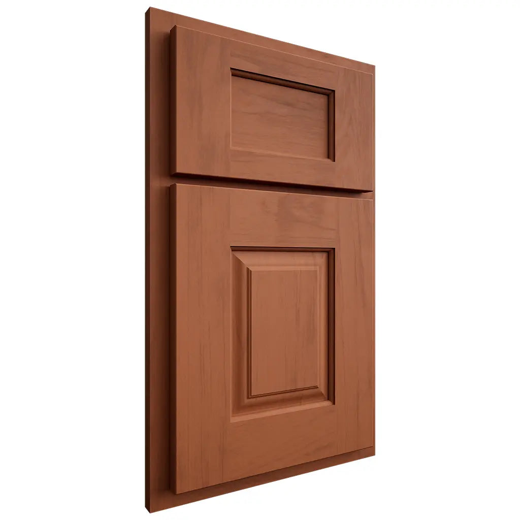 Shiloh Cabinetry Partial Overlay Summit Maple Plain Cut Spice Door