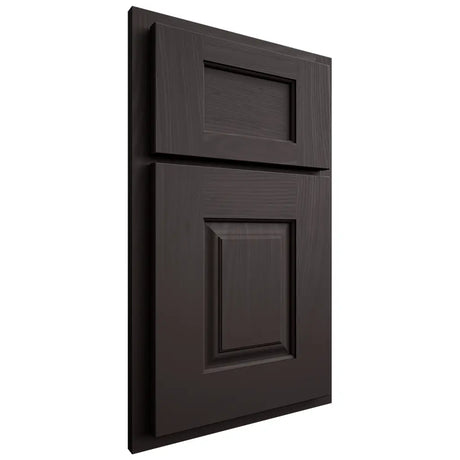 Shiloh Cabinetry Partial Overlay Summit Poplar Plain Cut Carbon Door