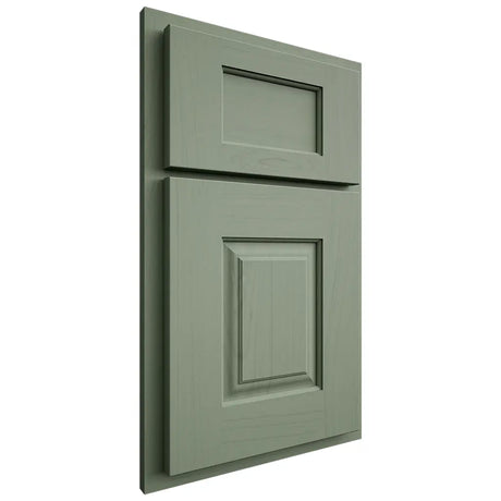 Shiloh Cabinetry Partial Overlay Summit Poplar Plain Cut Moss Door