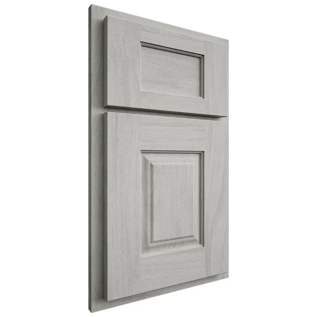 Shiloh Cabinetry Partial Overlay Summit Poplar Plain Cut Stratus Door