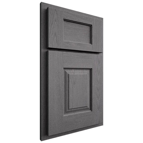Shiloh Cabinetry Partial Overlay Summit Red Oak Plain Cut Cadet Door