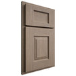 Shiloh Cabinetry Partial Overlay Summit White Oak Quarter Sawn Almond Door