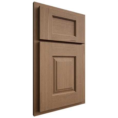 Shiloh Cabinetry Partial Overlay Summit White Oak Quarter Sawn Medium Door