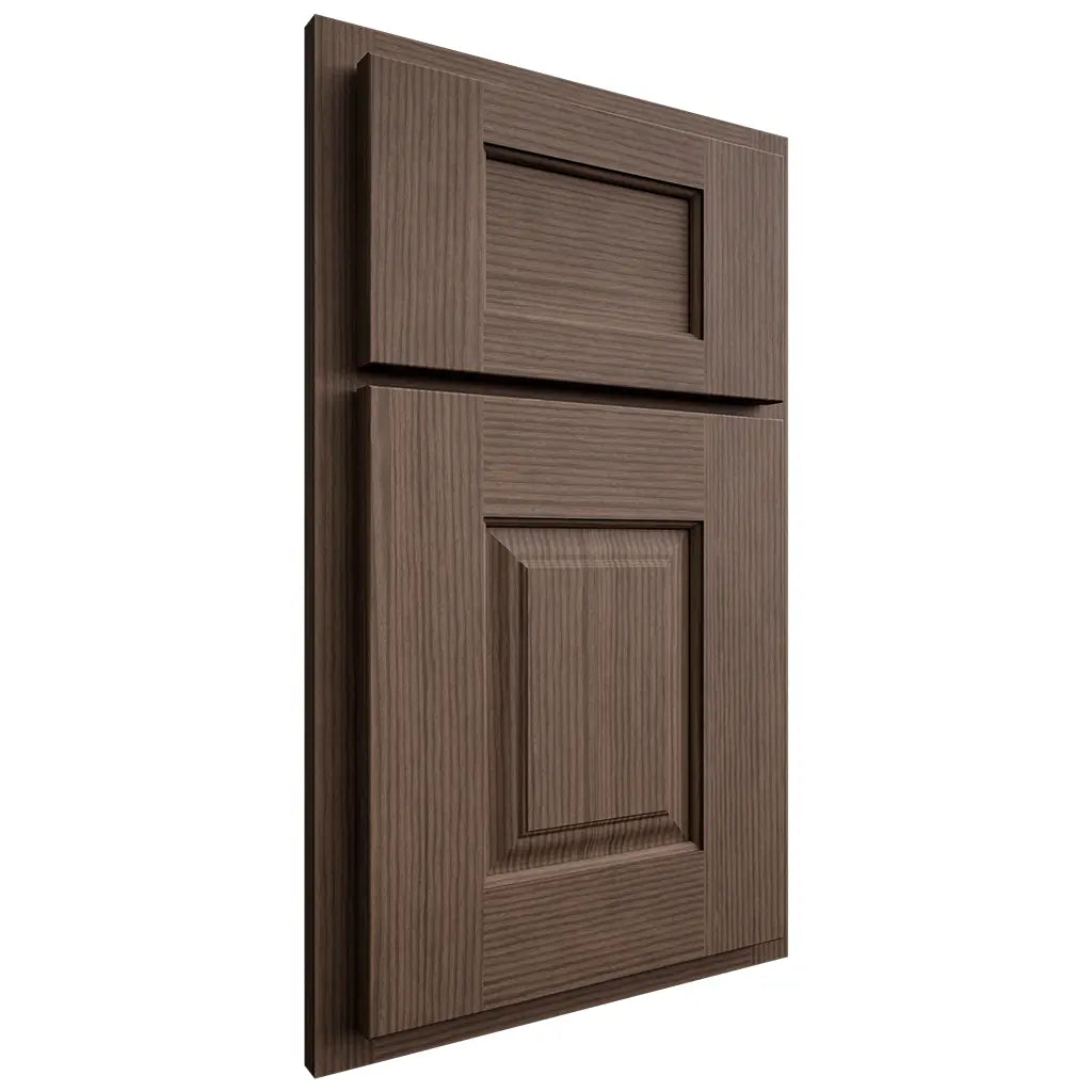 Shiloh Cabinetry Partial Overlay Summit White Oak Rift Cut Mineral Door