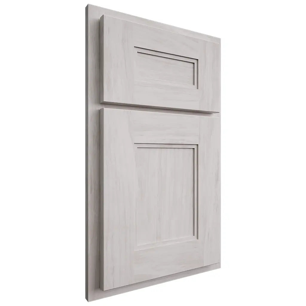 Shiloh Cabinetry Partial Overlay Tahoe Alder Plain Cut Cotton Door