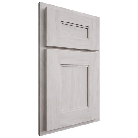 Shiloh Cabinetry Partial Overlay Tahoe Alder Plain Cut Cotton Door