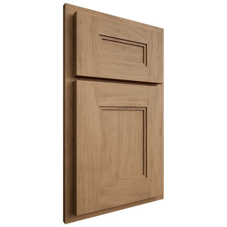 Shiloh Cabinetry Partial Overlay Tahoe Alder Plain Cut Dusty Road Door