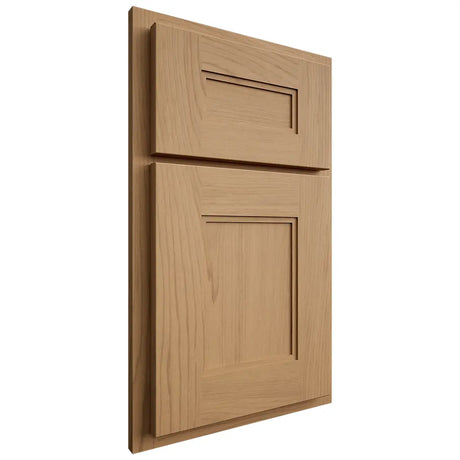 Shiloh Cabinetry Partial Overlay Tahoe Alder Plain Cut Natural Door