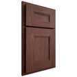 Shiloh Cabinetry Partial Overlay Tahoe Cherry Plain Cut Bourbon Door
