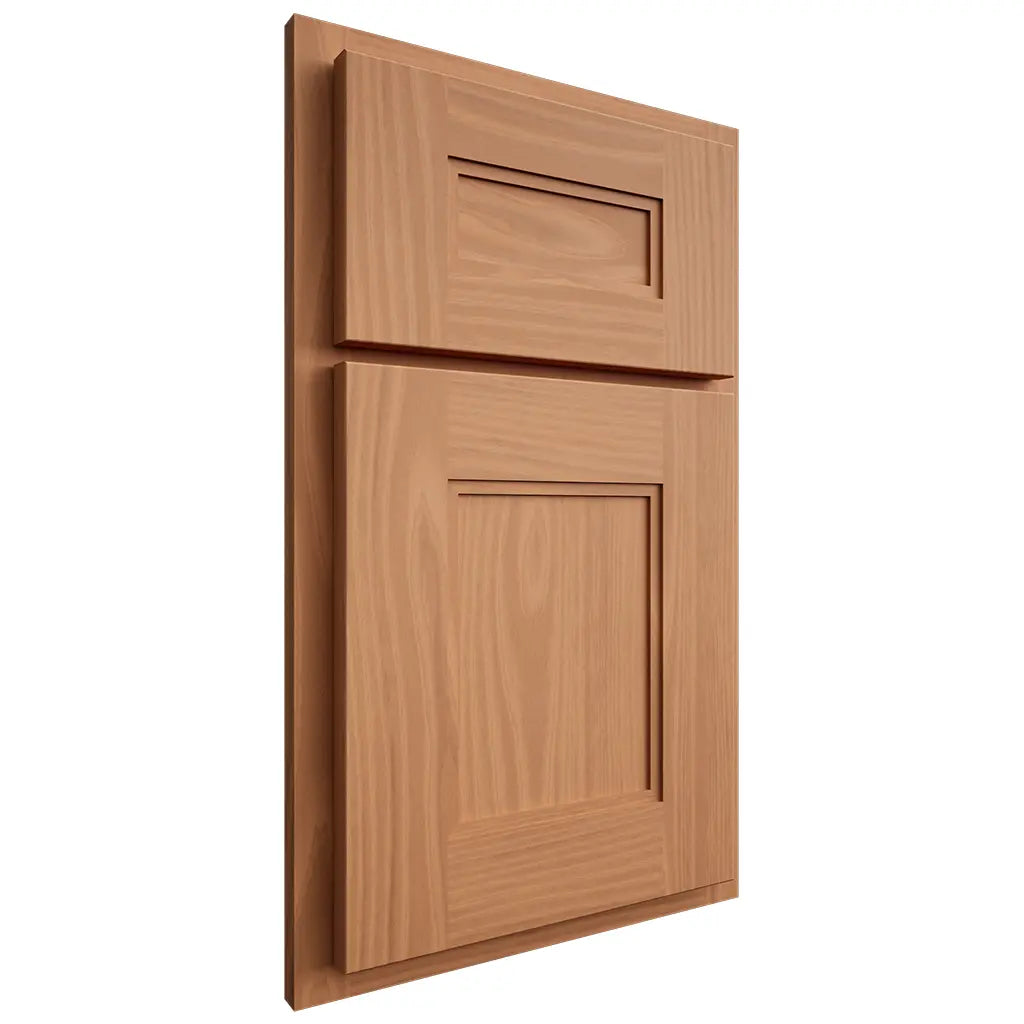 Shiloh Cabinetry Partial Overlay Tahoe Cherry Plain Cut Natural Door