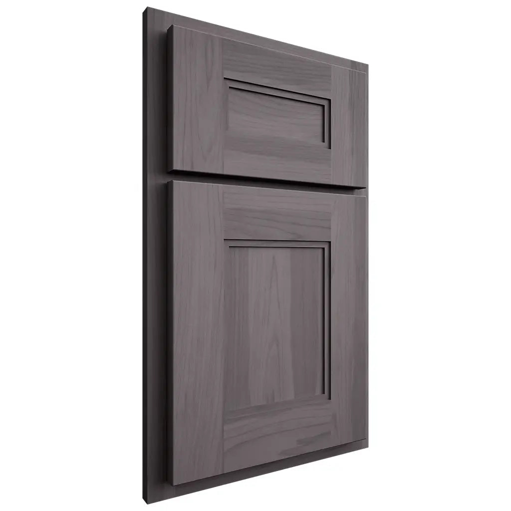 Shiloh Cabinetry Partial Overlay Tahoe Hickory Plain Cut Cadet Door