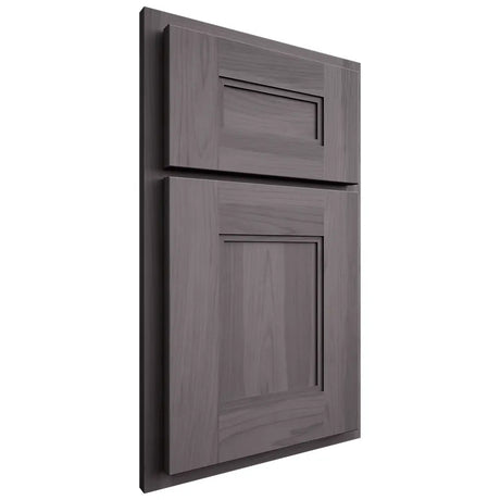 Shiloh Cabinetry Partial Overlay Tahoe Hickory Plain Cut Cadet Door