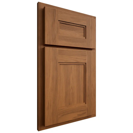 Shiloh Cabinetry Partial Overlay Tahoe Hickory Plain Cut Chestnut Door