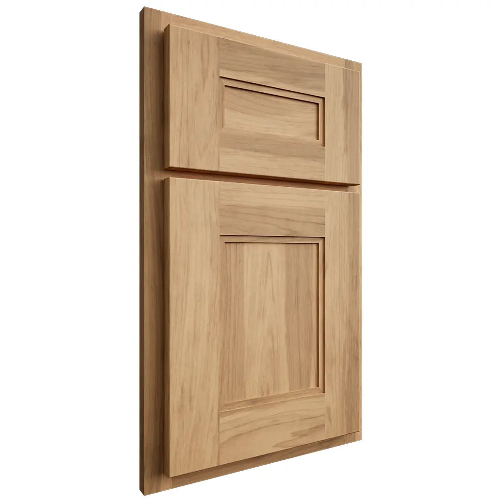 Shiloh Cabinetry Partial Overlay Tahoe Hickory Plain Cut Natural Door