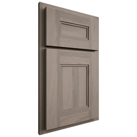 Shiloh Cabinetry Partial Overlay Tahoe Hickory Plain Cut Sterling Door