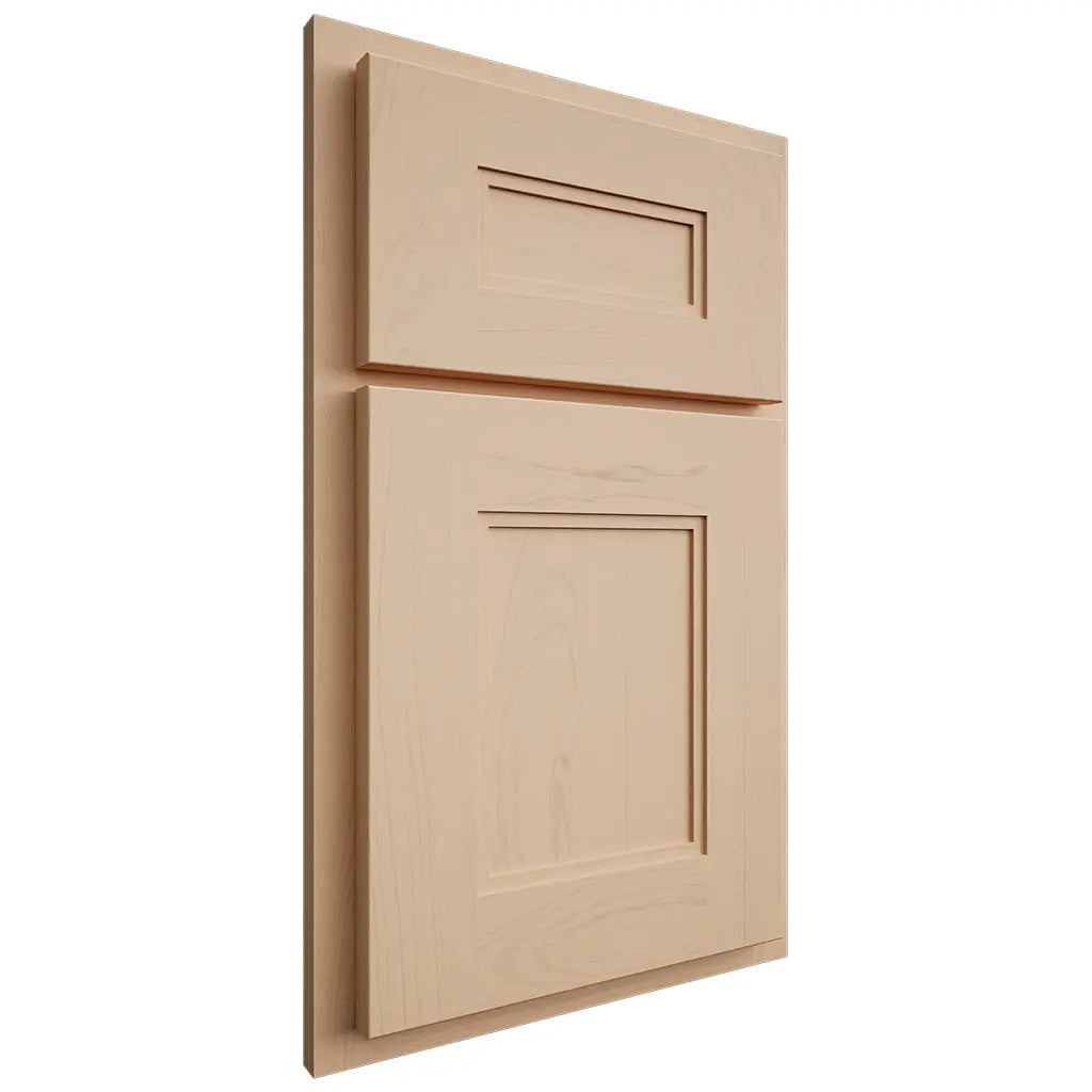 Shiloh Cabinetry Partial Overlay Tahoe Maple Plain Cut Natural Door